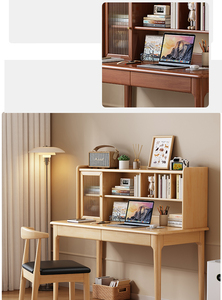 Scrivania pieghevole Computer con libreria semplice casa o noleggio scrivania per lo studente per la camera da letto o piccoli spazi - Product Image 4