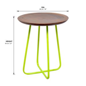 Mesa de centro de metal redonda moderna de diseño personalizado, muebles de sala de estar elegantes con orientación para uso doméstico - Product Image 3