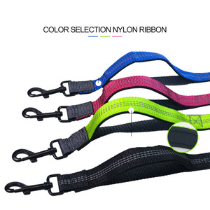 Dual Handle Elastic Bungees <strong>Retractable</strong> Rope Hands Free <strong>Dog</strong> Running <strong>Leash</strong> with Zipper Pouch - Product Image 2