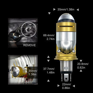Phare de <span class=keywords><strong>moto</strong></span> JHS Lamp-<span class=keywords><strong>u</strong></span> Motor <span class=keywords><strong>Moto</strong></span> 9003/HB2 à branchement direct, double lentille fisheye, projecteur <span class=keywords><strong>mini</strong></span> H4 Bi-LED M01J pour <span class=keywords><strong>moto</strong></span> et voiture - Product Image 4