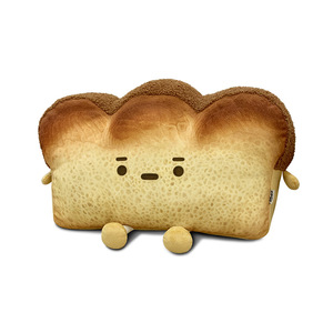 Coussin en peluche en forme de pain grillé imprimé, doux et réaliste, pour la décoration de la maison, de la salle ou du café - Product Image 1