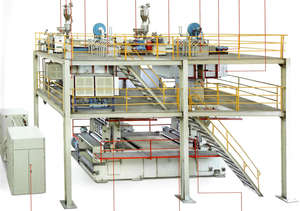 Machine de fabrication de tissus non tissés, écrasable et soufflé à l'état fondu, <span class=keywords><strong>SMS</strong></span> et SMMS PP - Product Image 4