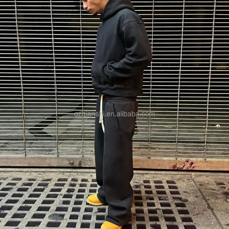 Top 5 Custom Sweatsuit Manufacturers for Fitness Brands 5 Men's Slim Fit Zipper Sweat Suits Wholesale Sportswear Cotton Fleece Gym Set Custom Logo Print Winter Sport Track Jogging
