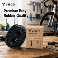 Yüksek kaliteli, tam boyutlu, çoklu genişlik seçenekli VEROZC Butil İç Lastik 12-29 İnç 700C AV FV Dağ Bisikletleri ve Yol Bisikletleri için İç Lastik