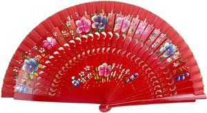 Éventail en bois pliable personnalisé à petite quantité, avec motif ajouré, pour événements et fêtes - Product Image 6