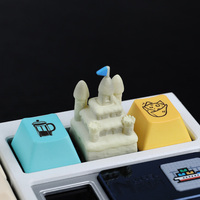 2025 MG Résine Blanc Château Artisan Keycaps À La Main ESC Keycap Modèle KC-88 Fabriqué en Chine Zhejiang pour Clavier Mécanique