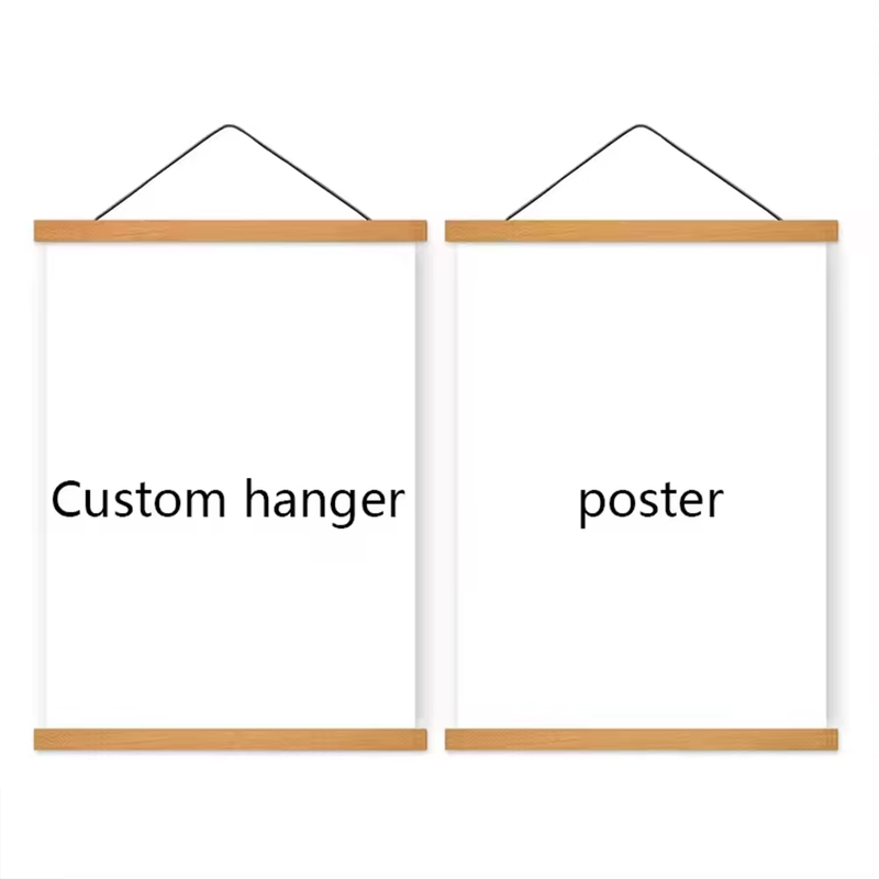 Wall Art Poster Magnetic Wooden Frame