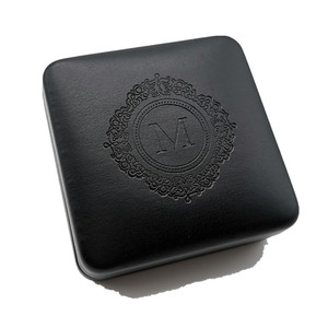 2025 boîte d'insigne en cuir de luxe moderne boîte à monnaie boîte de présentation de pièce commémorative personnalisation de Support à la main - Product Image 6
