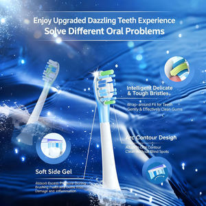 Têtes de brosse de rechange compatibles pour brosse à dents électrique <span class=keywords><strong>Phili</strong></span> HX67 HX99 C G Series, poils doux, nettoyage en profondeur, soins bucco-dentaires - Product Image 5