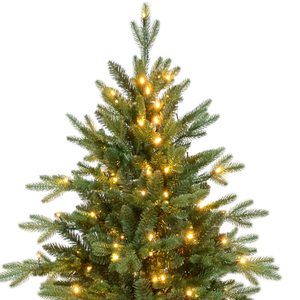 2024 Arbre de Noël ignifuge et écologique 5-10ft PE PVC Offre Spéciale d'arbre de Noël vert mélangé avec support - Product Image 2
