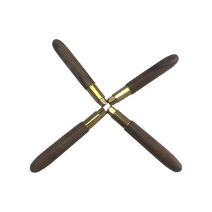 Custom Cnc Draaibank Walnoot Onderdelen, Cnc Gefreesd Walnoot Handvat Cnc Houten Onderdelen - Product Image 2