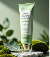 Fabrication sous contrat - Gel exfoliant triple enzymatique au thé vert - Lissage, éclaircissement, minimisation des pores, renouvellement - Traitement du visage