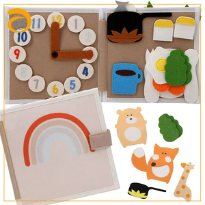 Juguetes de tela interactivos de educación Temprana para Bebés, libros suaves, regalos, <span class=keywords><strong>libro</strong></span> de tela de fieltro interactivo de desarrollo temprano - Product Image 6