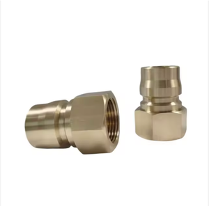 Nhật Bản Phong Cách Thẳng Brass Nhanh Chóng Kết Nối Cắm Phụ Kiện Thủy Lực Nhanh Chóng Phát Hành Khớp Nối Nữ Kết Nối Không Van - Product Image 2