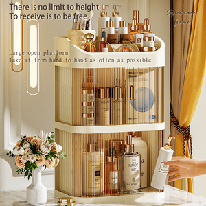 Armoire <span class=keywords><strong>de</strong></span> <span class=keywords><strong>rangement</strong></span> <span class=keywords><strong>de</strong></span> bureau haut <span class=keywords><strong>de</strong></span> gamme anti-poussière grande capacité, boîte <span class=keywords><strong>de</strong></span> <span class=keywords><strong>rangement</strong></span> cosmétique moderne pour <span class=keywords><strong>produits</strong></span> <span class=keywords><strong>de</strong></span> soin <span class=keywords><strong>de</strong></span> la peau et masques faciaux - Product Image 2