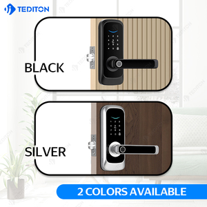 Tediton ล็อคประตูอัจฉริยะดิจิตอล, ล็อกประตูอัจฉริยะไร้สายไร้สายไร้กุญแจล็อกลายนิ้วมือล็อกประตูอัจฉริยะสำหรับประตูหลัก - Product Image 4