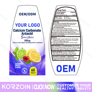 Cina produttore Oem <span class=keywords><strong>Nature</strong></span> <span class=keywords><strong>Made</strong></span> dietetico calcio magnesio zinco vitamina D3 antiacido pastiglia masticabile per bruciore di cuore - Product Image 3