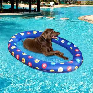 PVC Inflatable Pet Float Dog Pool Float Bed Water Raft For Dogs Swimming Floatation Aid - Product Image 4