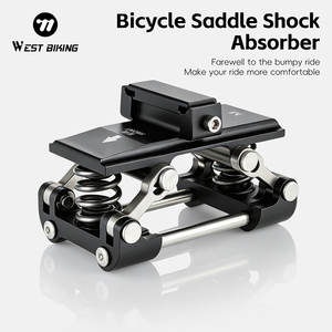WEST BIKING Komfortabler Fahrradsitz Stoßdämpfer Aluminiumlegierung Sattel Federung Federdämpfer für MTB Rennrad Radfahren - Product Image 1