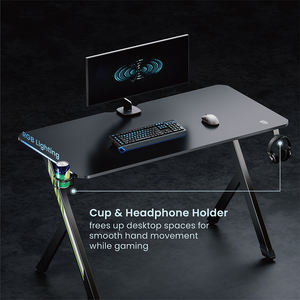Bureau de jeu d'éclairage RVB à LED élégant et économique GMD02E-4 pour ordinateur de jeu <span class=keywords><strong>Table</strong></span> de jeu à lumière LED pour PC - Product Image 3