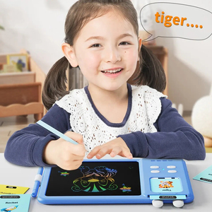 Jinying nouveau éducatif parler <span class=keywords><strong>carte</strong></span> flash apprentissage machine jouets 2 en 1 dessin électronique lcd conseil pour outils de peinture pour les enfants - Product Image 3