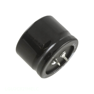 Distribuidor Autorizado: Condensador de Orificio Pasante CAP ALUM 820uF 20% 160V SNAP TH 820uF LGU2C821MELC - Product Image 1