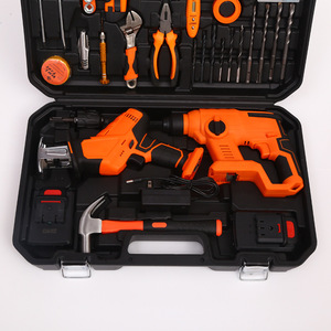 Portable robuste 105 pièces électricien <span class=keywords><strong>sabre</strong></span> scie boîte à outils lithium perceuse électrique coin moulin combinaison ensemble - Product Image 3