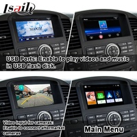 شاشة Lsailt مقاس 7 بوصات مع خاصية Apple CarPlay لسيارات نيسان باثفايندر R51 ونافارا D40 2008-2012، شاشة لمس عالية الدقة، خرائط جوجل، انعكاس شاشة الهاتف