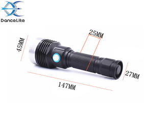 Oem thép không gỉ đầu 18650 USB Sạc đèn pin trực tiếp Sạc đèn pin SST-20 1000Lumens ánh sáng trắng - Product Image 4