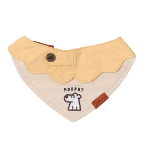 Hoopet Bavoir pour chien en coton pur, motif feuille d'érable, confortable, style bandana dessin animé, accessoire - Product Image 2