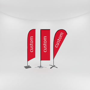 Drapeau de plage à base carrée avec logo personnalisé, impression par transfert thermique, idéal pour la promotion et les annonces d'ouverture - Product Image 2