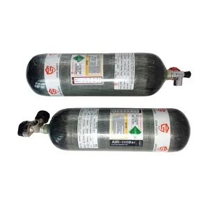 CE 6.8L Oxygen Carbon Fiber Cylinder Shanghai High Pressure Wholesale High Quality Economic Custom Scuba Neopr Oxygen Tank