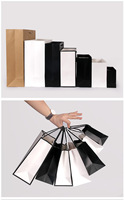 Sacs cadeaux en papier biodégradables de luxe en gros, impression dorée personnalisée pour l'emballage de chaussures et de vêtements, matériau en carton, commandes personnalisées