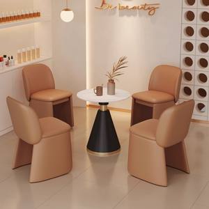 Mesa Redonda Moderna con Dos Sillas para Salón, Sala de Estar, Espacio Comercial, Diseño Ergonómico y Duradero - Product Image 5