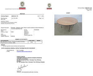 Ngoài trời bằng gỗ ván ép tròn hình chữ nhật Tiệc gấp có thể gập lại bảng - Product Image 6