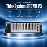 Serveur en rack 3U ThinkSystem SR675i V3 neuf avec double processeur AMD EPYC 8x RTX PRO 6000 Blackwell GPU AI Inference GenAI en stock