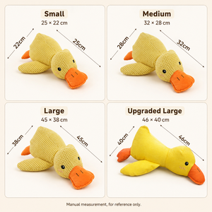 Giocattolo per Cani a Forma di Anatra Resistente, Peluche Texturizzato con Suono per Cuccioli e Cani - Product Image 3