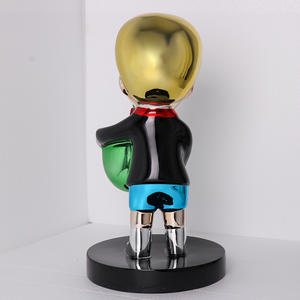 Dessin animé personnalisable de haute qualité pour <span class=keywords><strong>Monopoly</strong></span> Sculpture résine verre acier placage centre commercial hôtel salon décoration - Product Image 3