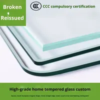 Verre trempé sur mesure de qualité supérieure résistant à l'usure XinHong, verre trempé plat transparent pour table de bureau et utilisation en mobilier d'intérieur