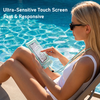 Sac étanche flottant pour téléphone avec airbag, trois couches d'étanchéité, IPX8, pochette étanche pour téléphone portable en PVC pour parcs aquatiques