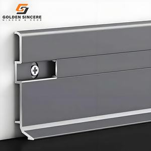 Plinthe en aluminium étanche GS avec bande lumineuse LED pour les murs de la cuisine et de la salle de bain - Product Image 3