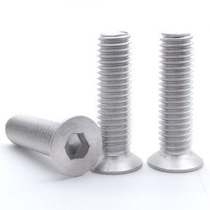 6061 6063 CSK Tornillos de máquina de aluminio <span class=keywords><strong>Allen</strong></span> de cabeza plana avellanada - Product Image 1