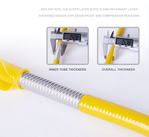 Tuyau de gaz naturel sûr et durable, tuyau flexible en acier galvanisé ondulé, tuyau anti-explosion, conduit flexible - Product Image 3