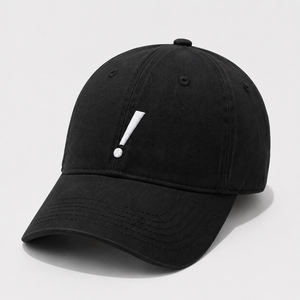หมวกแก๊ปผ้าฝ้ายแบบ 6 แผงทรงเตี้ย สไตล์ Dad Cap พร้อมป้ายโลโก้ สำหรับใส่ลำลอง - Product Image 3