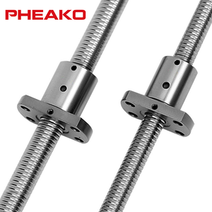 Pheako Concurrerende Prijs Lange Levensduur Zero Backlash Kogelomloopspindel Precisie C7 Gedraaide Staaf CNC Draaibank Machine Kernmoer Loodschroef - Product Image 1