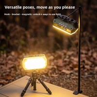 Lampada da Campeggio a LED Portatile Ricaricabile Magnetica 5W 5V con Batteria a Lunga Durata, Luce da Lavoro per Esterni, Ideale per Viaggi Transfrontalieri