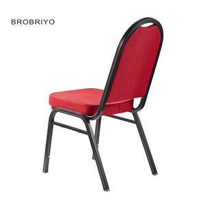 Nouvelle conception brevetée, chaise de salle à manger en fer rouge moderne, chaise de salle à manger en métal pour mariage - Product Image 4