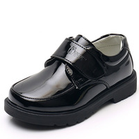 Chaussures décontractées unisexes rétro en cuir noir, style étoile, plates, pour l'école, les garçons, les filles, les affaires, le campus et les soirées.