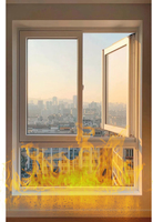 Ventanas Corredizas de Diseño Moderno con Rotura de Puente Térmico, Ventanas de Aluminio Ignífugas con Vidrio Resistente al Fuego