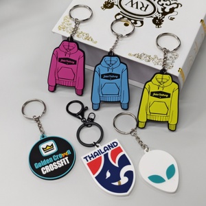 No Minimum Custom logo 3D PVC Embossed <b>Keychain</b> Rubber <b>Keychain</b> Soft PVC Rubber Keyring - Product Image 6